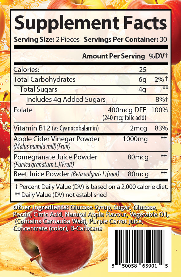 Anybodi Apple Cider Vinegar Sweet Cider Gummy Vitamins (Adult) 60ct