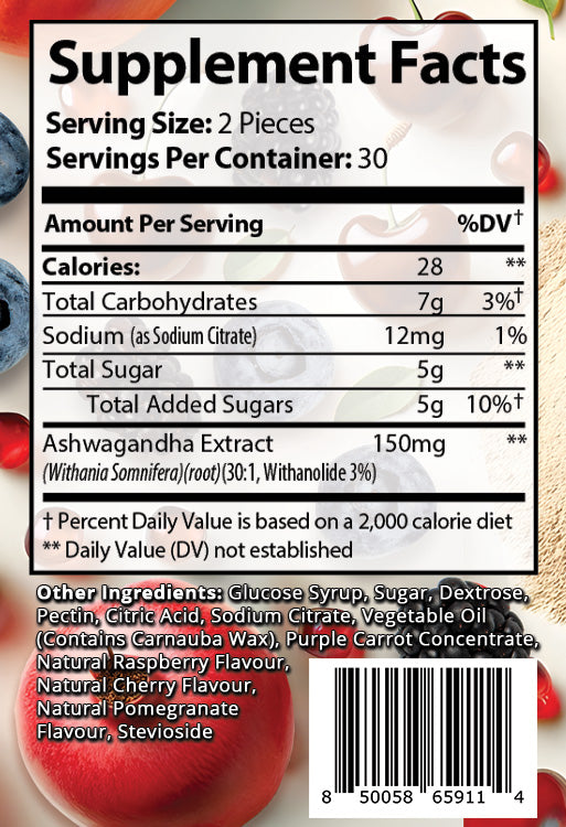 Anybodi Ashwagandha Stress Less Vitamin Gummies (Adult) 60ct