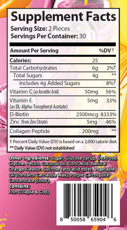 Anybodi Skin Glow Collagen Vitamins Gummies (Adult) 60ct