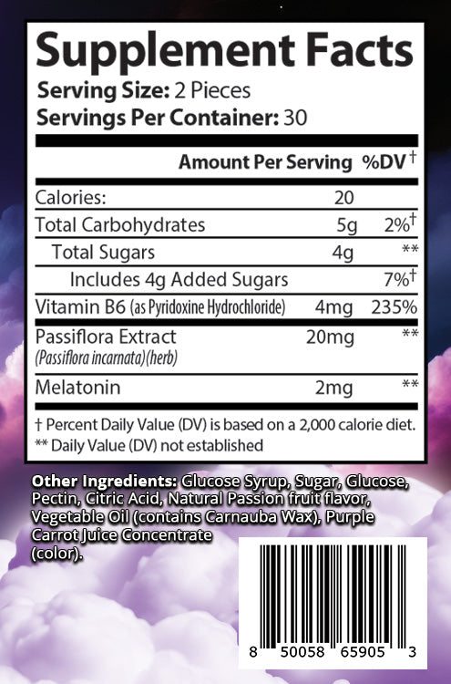 Anybodi Melatonin Dream Well Vitamin Gummies (Adult) 60ct